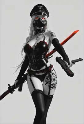 Lethal Operative in Tactical Lingerie