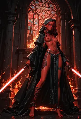 Fiery Demon Assassin in Cathedral Ruins