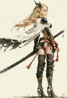 Ethereal Dragon Elf Warrior Princess