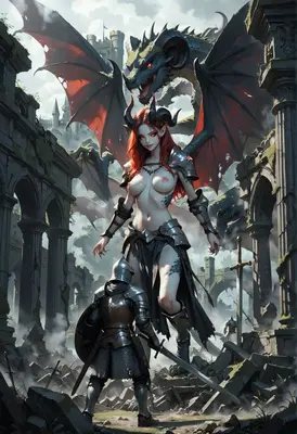 Demon Queen and the Fallen Knight