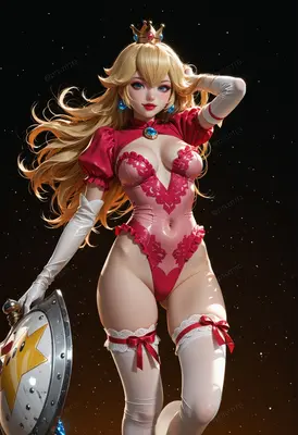 Princess Peach Warrior Fantasy Portrait