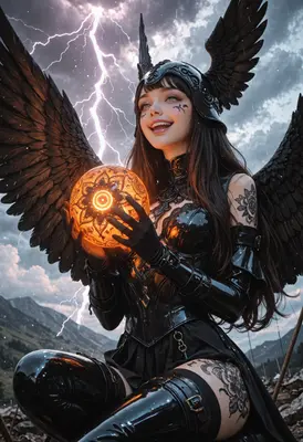 Dark Valkyrie Summoning Celestial Light