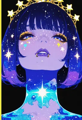 Celestial Maiden with Star Crown