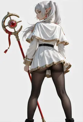 Elf Mage with Golden Staff