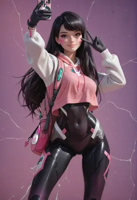 D.Va Taking a Stylish Selfie