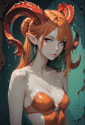 Ethereal Succubus with Radiant Horns