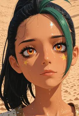 Sun-Kissed Starry Eyed Beach Portrait