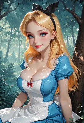 Alice in the Enchanted Wonderland Forest