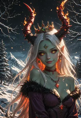 Fiery Demon Queen of Winter