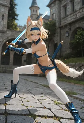 Fox Warrior Ready for Battle