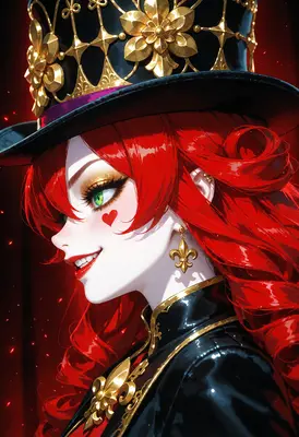 Elegant Queen of Hearts Portrait