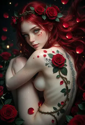 Enchanting Rose Garden Nymph