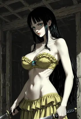 Warrior Woman with Dual Katanas