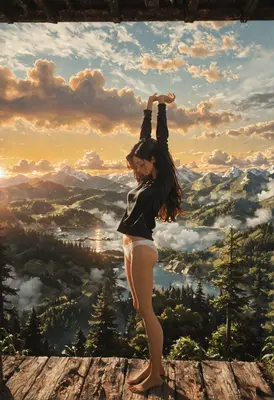 Morning Stretch Over Alpine Valleys