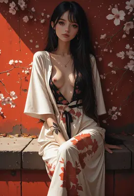 Sakura Blossom Beauty in Silk