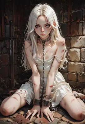 Scarred Captive in the Dungeon