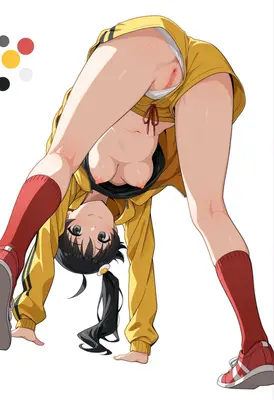 Athletic Girl In A Flexible Pose