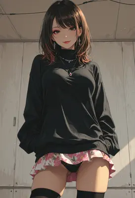 Stylish Brunette in Casual Chic Attire