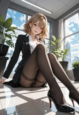 Professional Businesswoman in Sunny Office