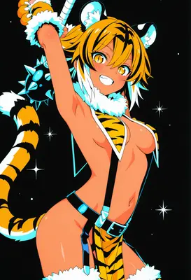 Fierce Tiger Girl Warrior
