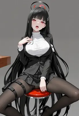 Tactical Secretary Sitting on Stool