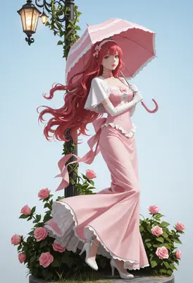 Elegant Rose Garden Lady