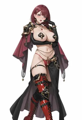 Gothic Knight in Revealing Armor