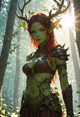 Forest Guardian with Antlers