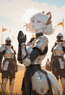 Divine Knight Commander in Prayer