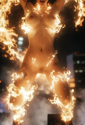 Goddess Engulfed in Living Fire