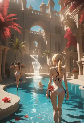 Serene Oasis Poolside Sanctuary