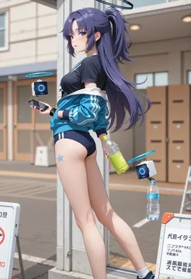 Futuristic Student with Floating Drones