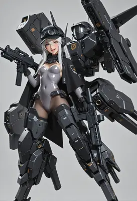 Tactical White Haired Mecha Pilot