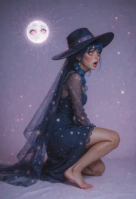 Stargazer Witch and the Hypnotic Moon