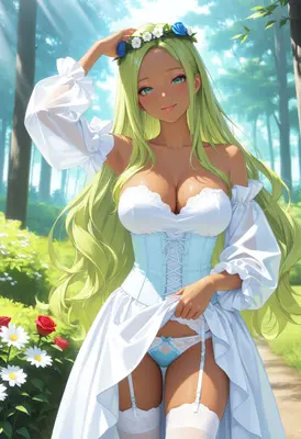 Forest Maiden in Floral Crown
