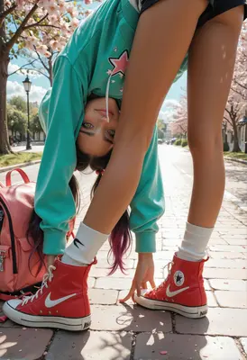 Upside Down Cherry Blossom View