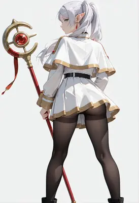 Elf Mage with Golden Staff