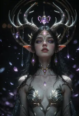 Ethereal Forest Queen of Crystals