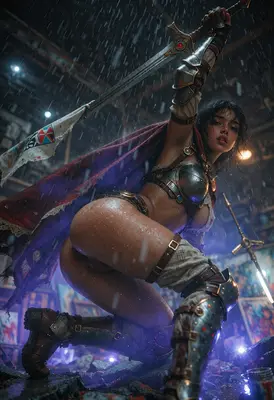 Warrior Queen Rises in the Rain