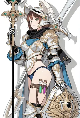 Valiant Knight in Ornate Armor