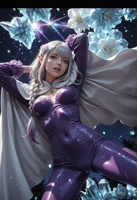 Celestial Elf in Shimmering Purple