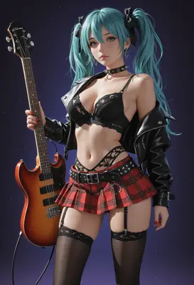 Rock Star Miku in Punk Attire