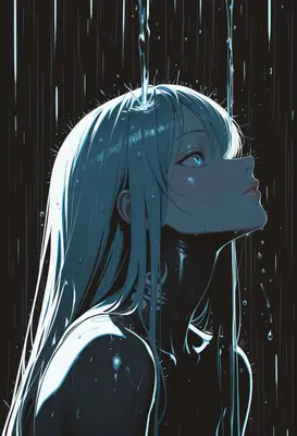 Solitude Beneath the Midnight Rain