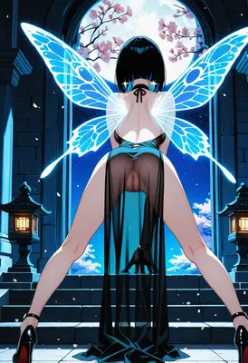 Moonlit Fairy in Sheer Silhouette