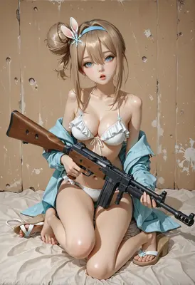 Tactical Bunny Girl with Rifle