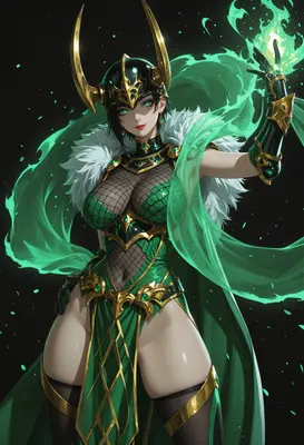 Valkyrie of the Emerald Flame