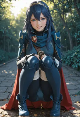 Lucina Resting in the Forest Path