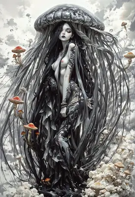 Ethereal Jellyfish Goddess of Fungi