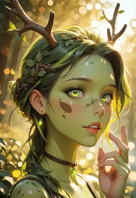 Ethereal Forest Spirit Portrait