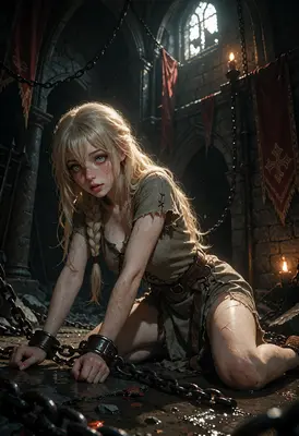 Captive Princess in the Dark Dungeon
